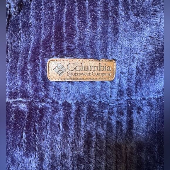 Columbia Plush Fleece Blue Vest – Size Small - Picture 6 of 7